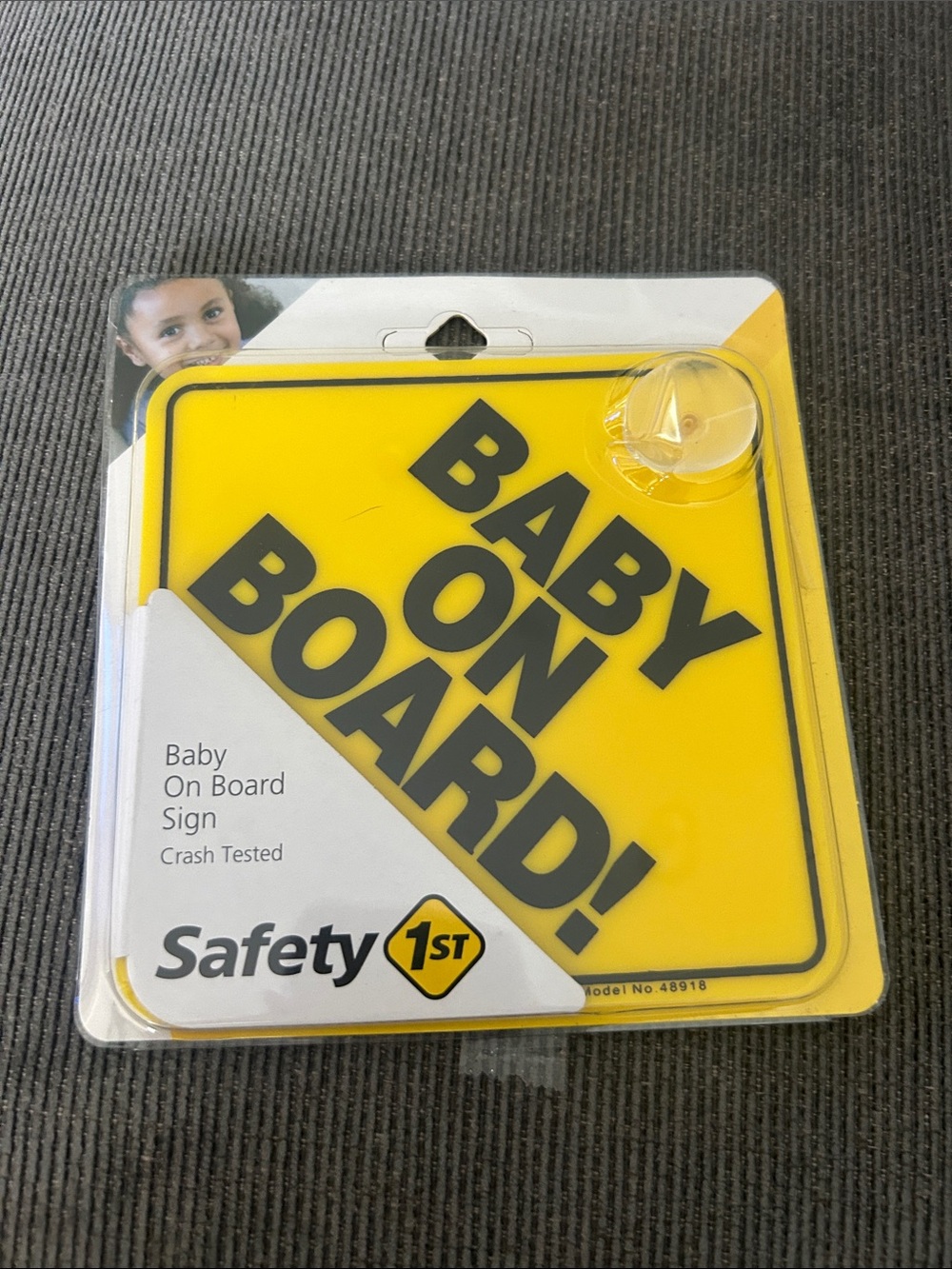 Safety 1st Yellow "Baby On Board" Sign - High Visibility Car Accessory